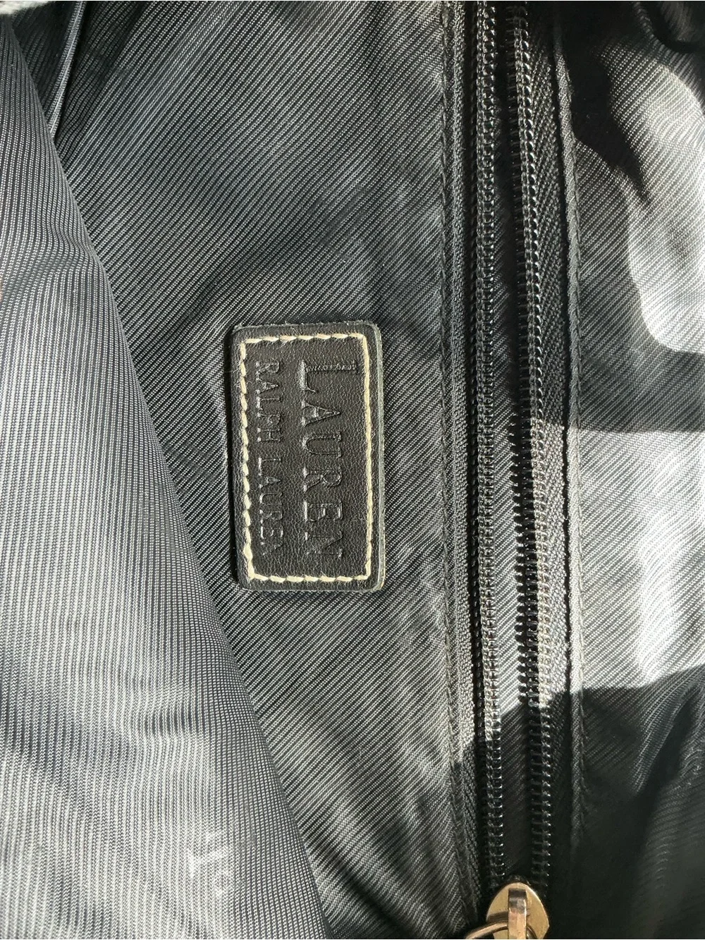 Ralph Lauren Black Leather Hobo Bag